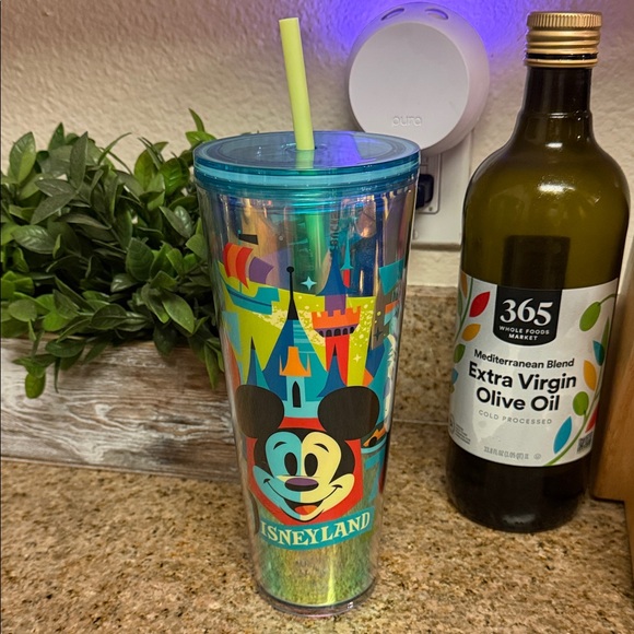 Disney Other - Starbucks | Disneyland 70th Mickey Mouse Multicolor Travel Tumbler with Straw